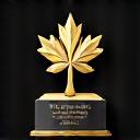 Logo of 'Canadian Grooming Excellence Award', gold and black design.